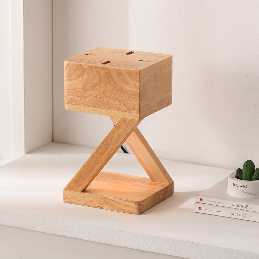 AromaLicht - Houten Kaarswarmer Lamp Voor Sfeervolle Aromatherapie