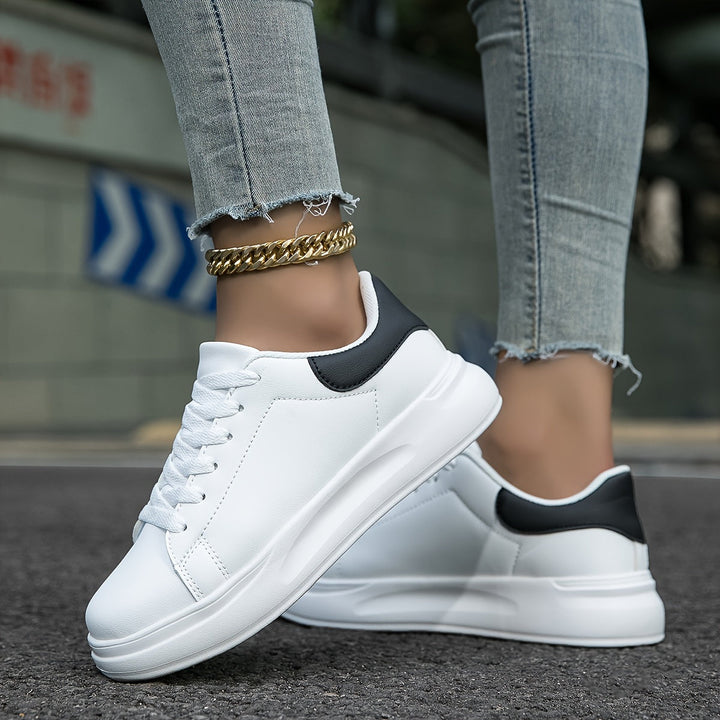 Lederen sneakers dames wit - Licht en comfortabel