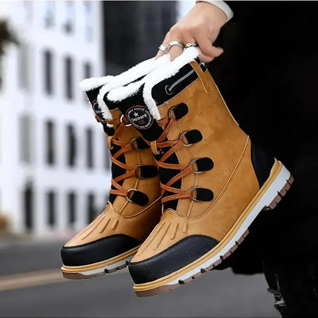 Weersbestendige, geïsoleerde laarzen voor heren – stevige outdoorschoenen