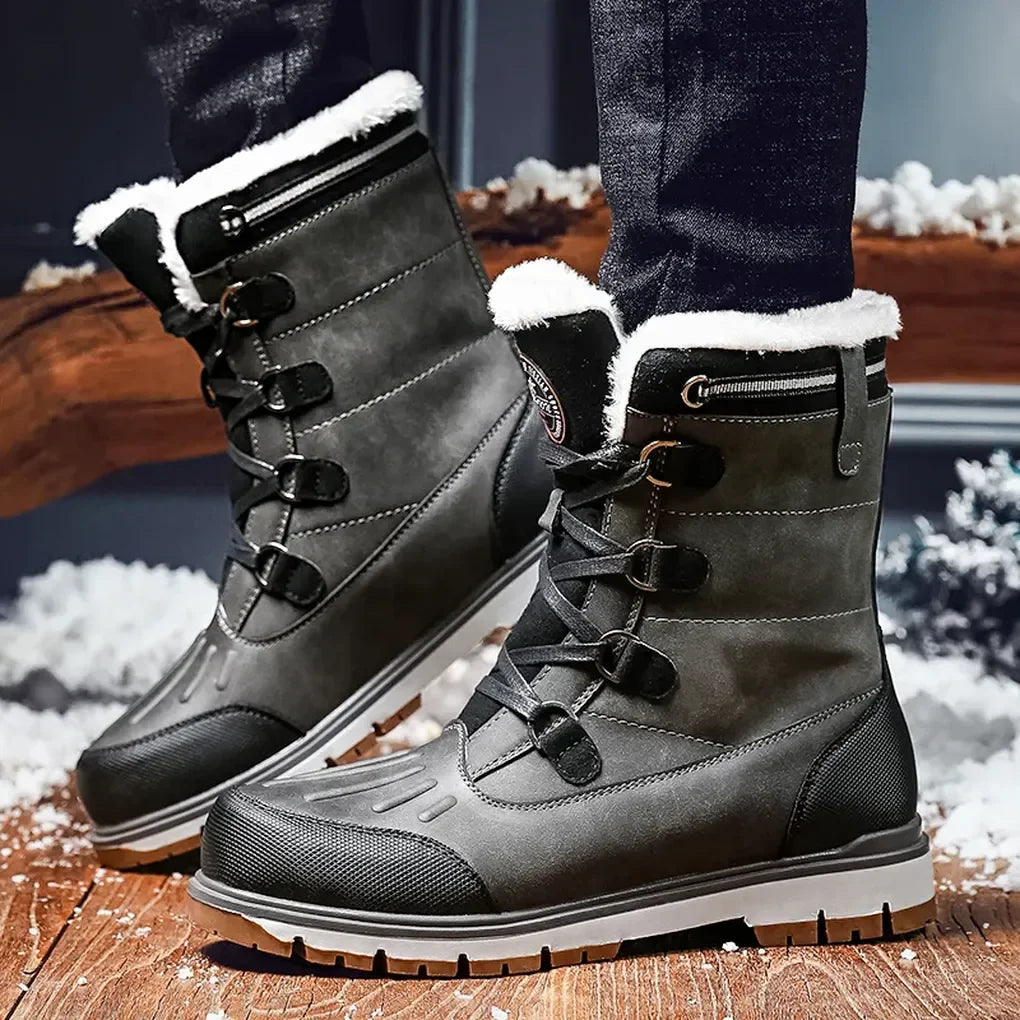 Weersbestendige, geïsoleerde laarzen voor heren – stevige outdoorschoenen