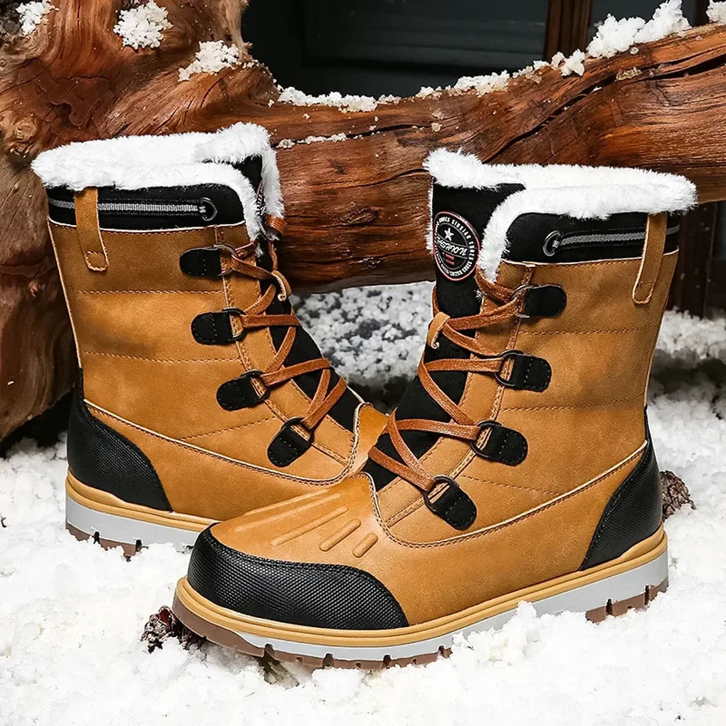 Weersbestendige, geïsoleerde laarzen voor heren – stevige outdoorschoenen