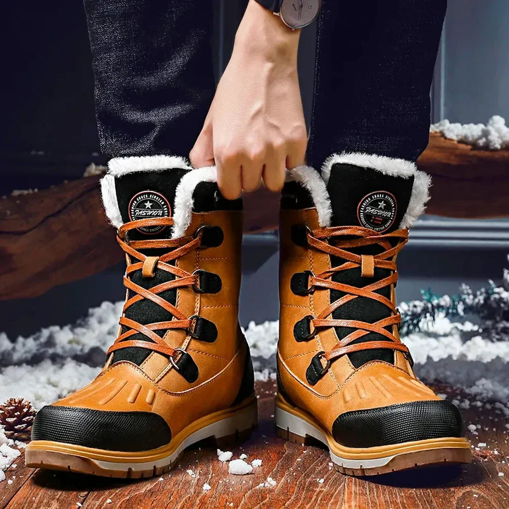 Weersbestendige, geïsoleerde laarzen voor heren – stevige outdoorschoenen