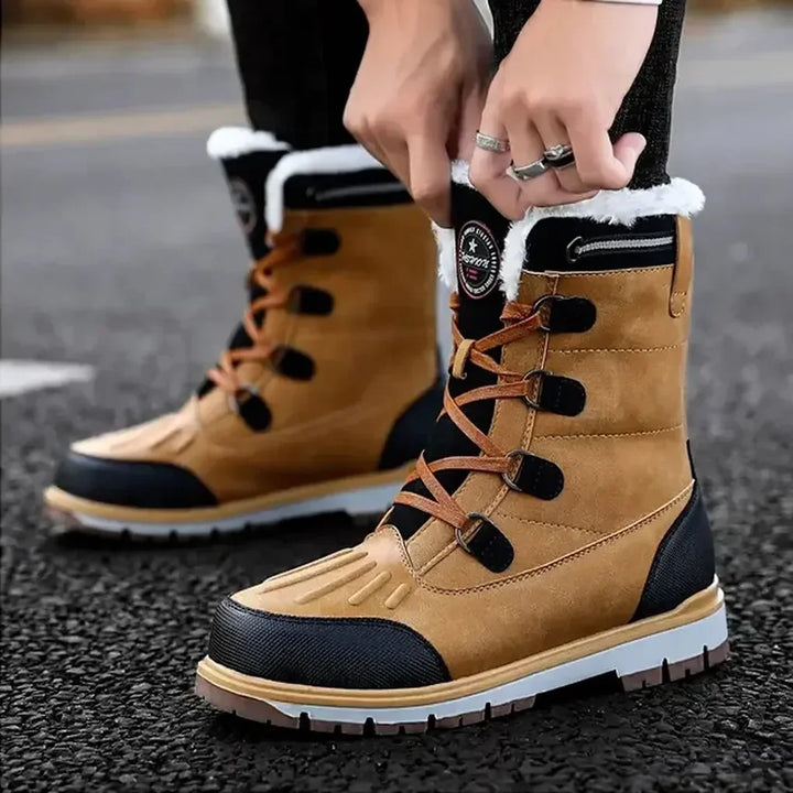 Weersbestendige, geïsoleerde laarzen voor heren – stevige outdoorschoenen