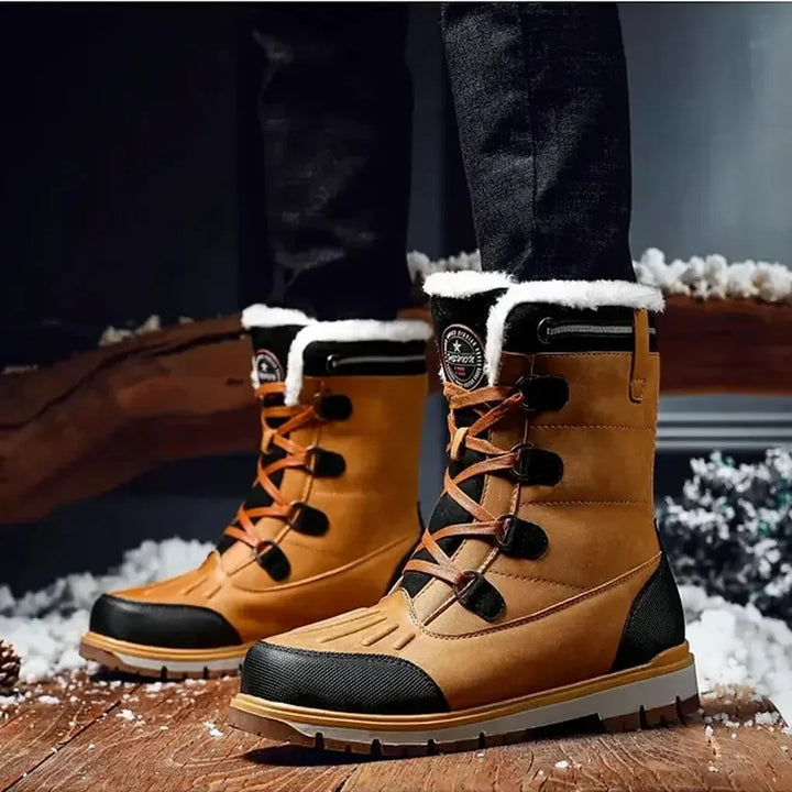 Weersbestendige, geïsoleerde laarzen voor heren – stevige outdoorschoenen