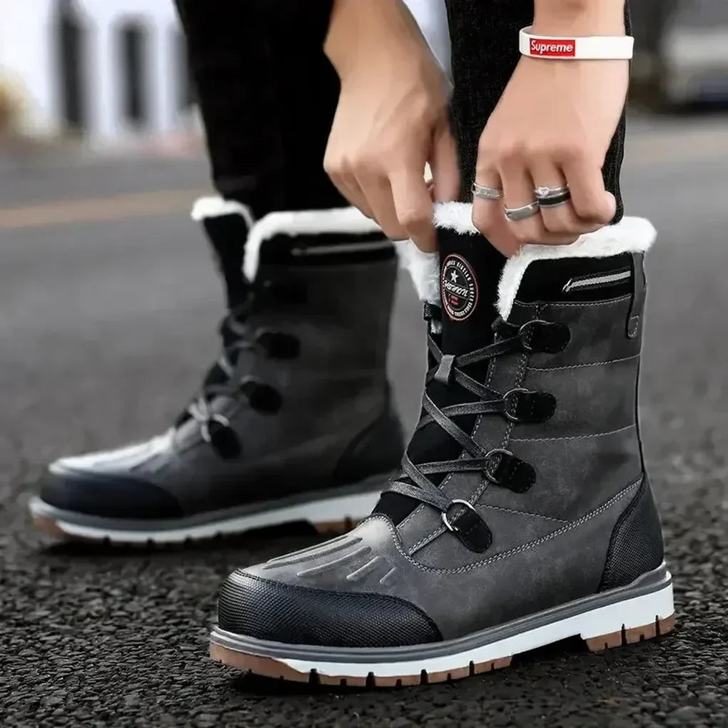 Weersbestendige, geïsoleerde laarzen voor heren – stevige outdoorschoenen