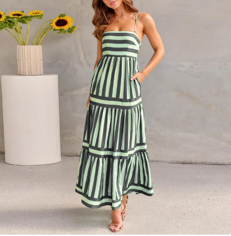 Lange luchtige zomerjurk - Diverse kleuren beschikbaar