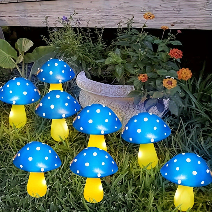 LumeLights - Decoratieve Zonne-paddenstoel Tuinlampen met 8 Verlichtingsmodi