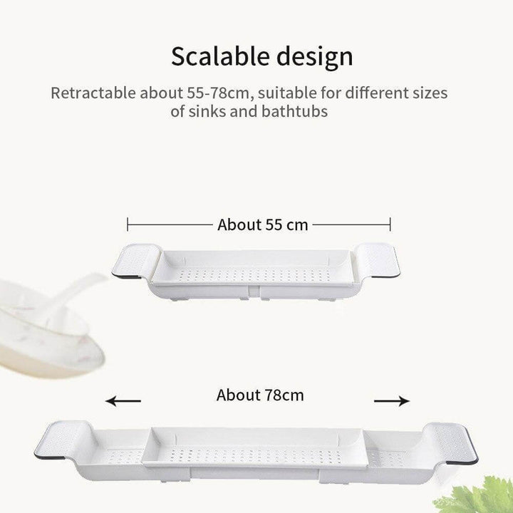 BambooFlow - Uitschuifbare Badplank van Bamboe | Luxe Bad Organizer