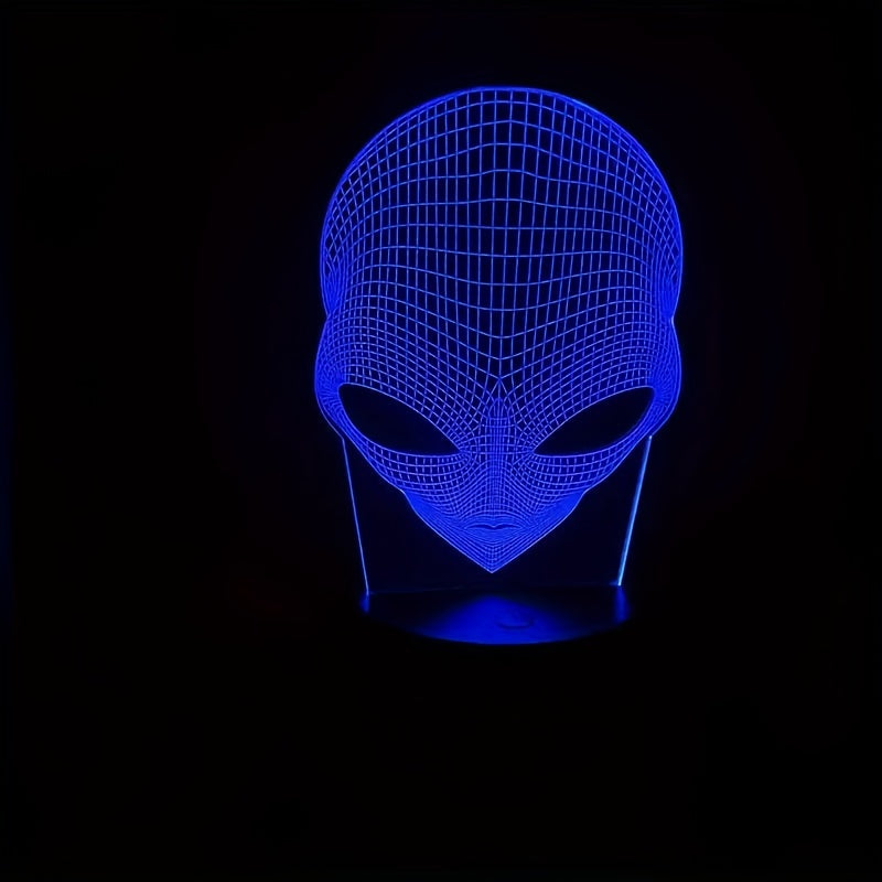 StarryLux - 3D Tafellamp met Zwarte Basis & 7 Kleuren LED-Verlichting