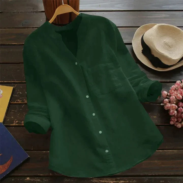 Linnen shirt voor dames - Roosje