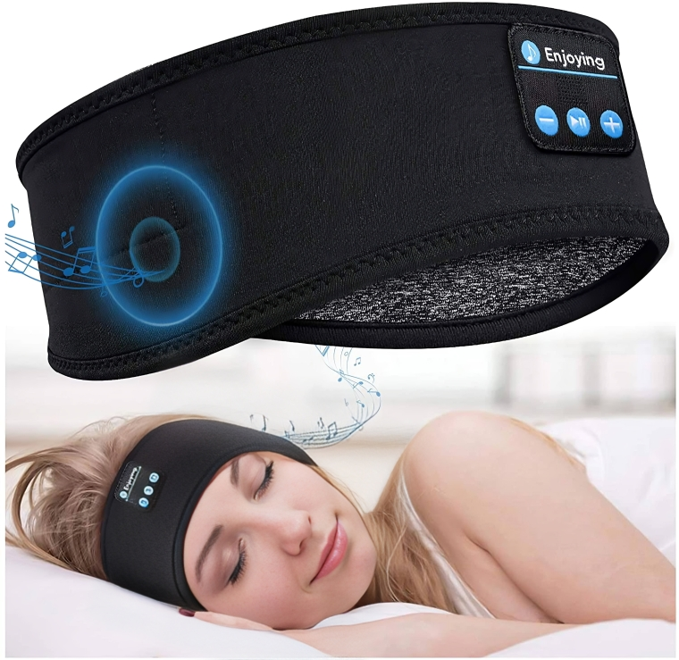 DreamRest | Draadloze Slaap Koptelefoon & Oogmasker