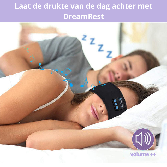 DreamRest | Draadloze Slaap Koptelefoon & Oogmasker