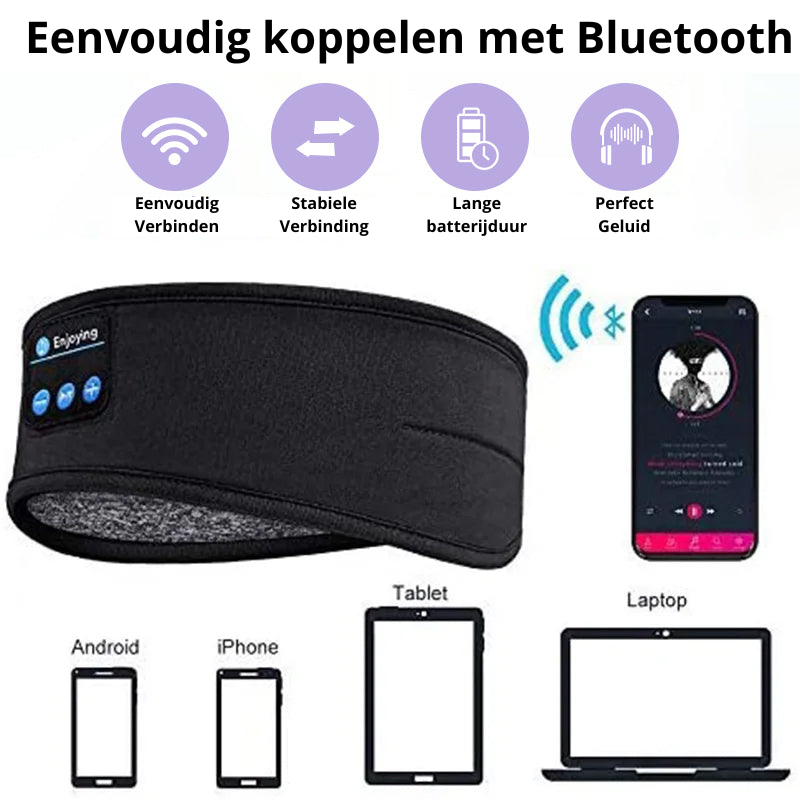 DreamRest | Draadloze Slaap Koptelefoon & Oogmasker