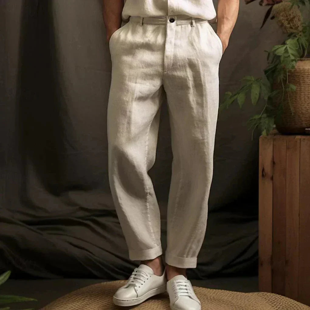 Casual linnen broek voor heren – luchtige stijl voor zomerdagen