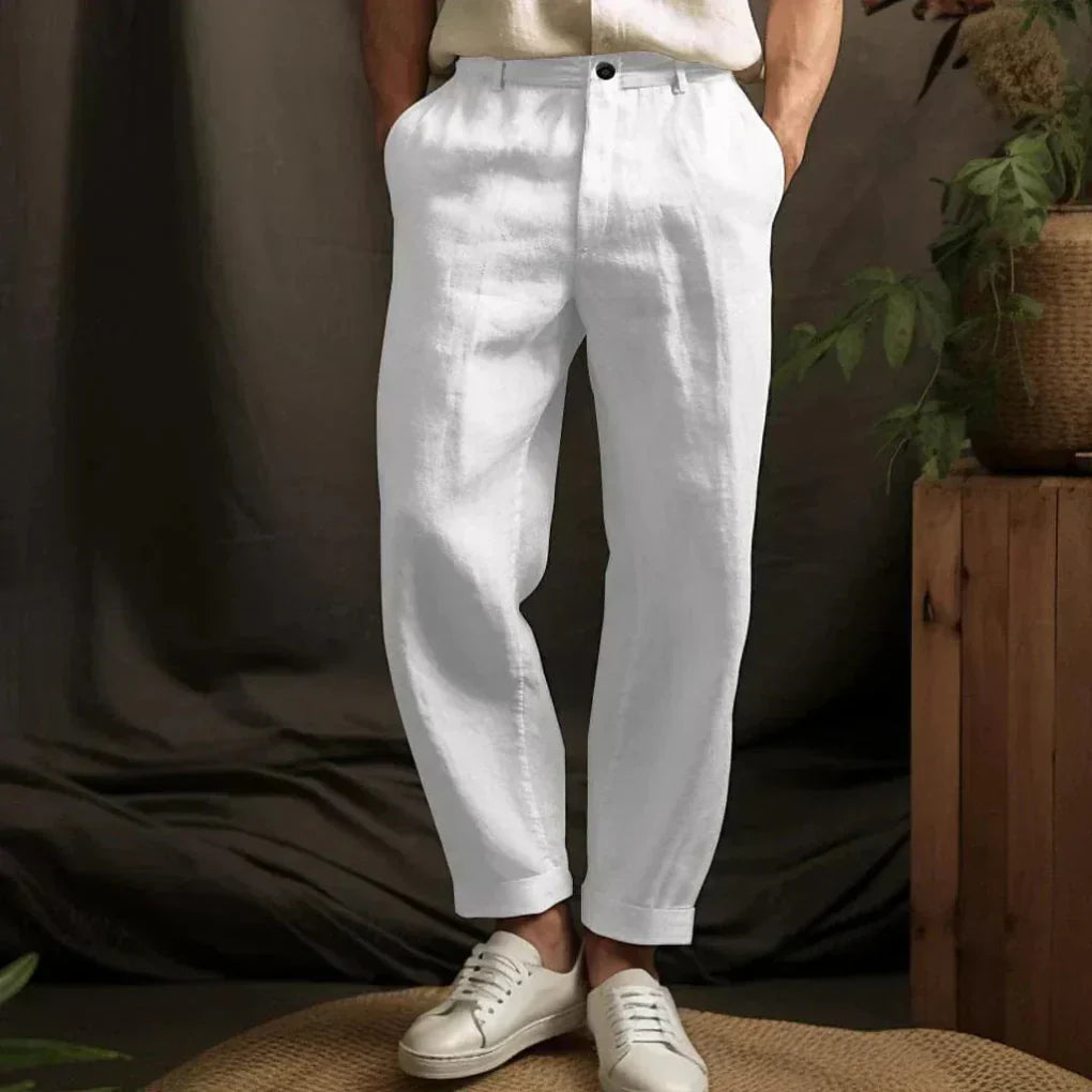 Casual linnen broek voor heren – luchtige stijl voor zomerdagen