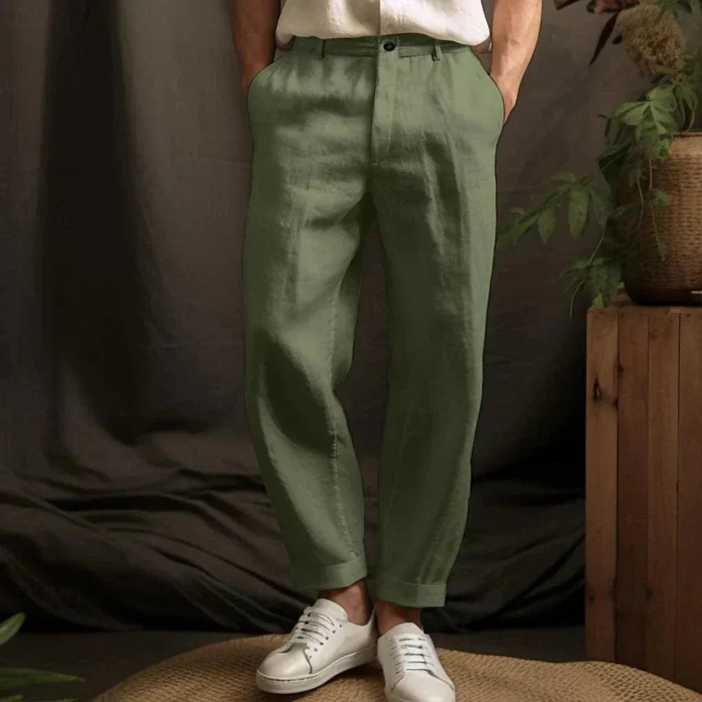 Casual linnen broek voor heren – luchtige stijl voor zomerdagen