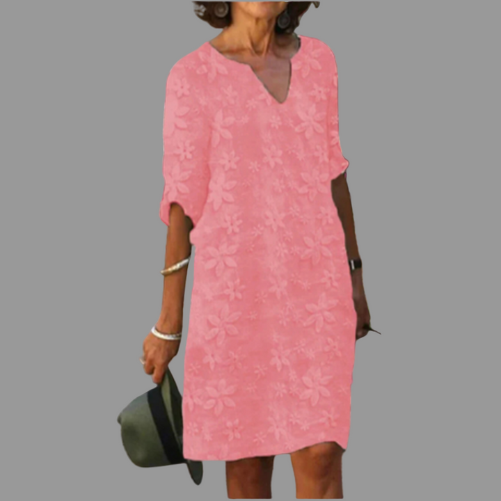 Midi-jurk voor dames - moderne stijl met bloemenmotief