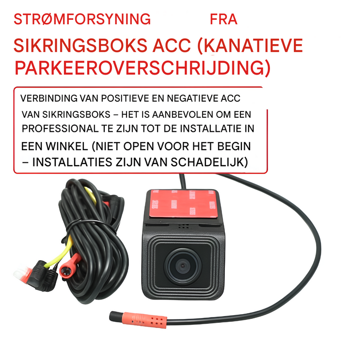 4K Dashcam met GPS + dubbele camera