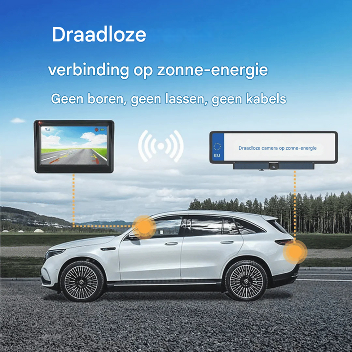 HD-achteruitrijcamera op zonne-energie