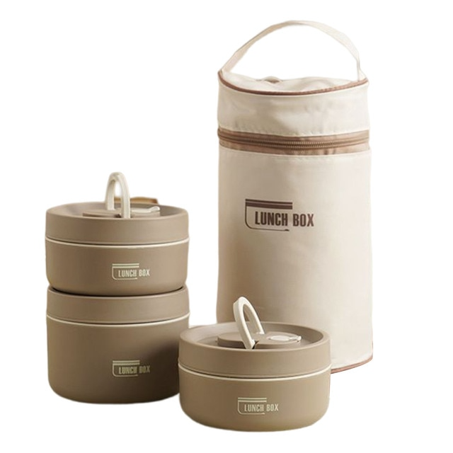 Geïsoleerde Lunchbox met Meerdere Lagen met GRATIS Draagtas - ThermoBox