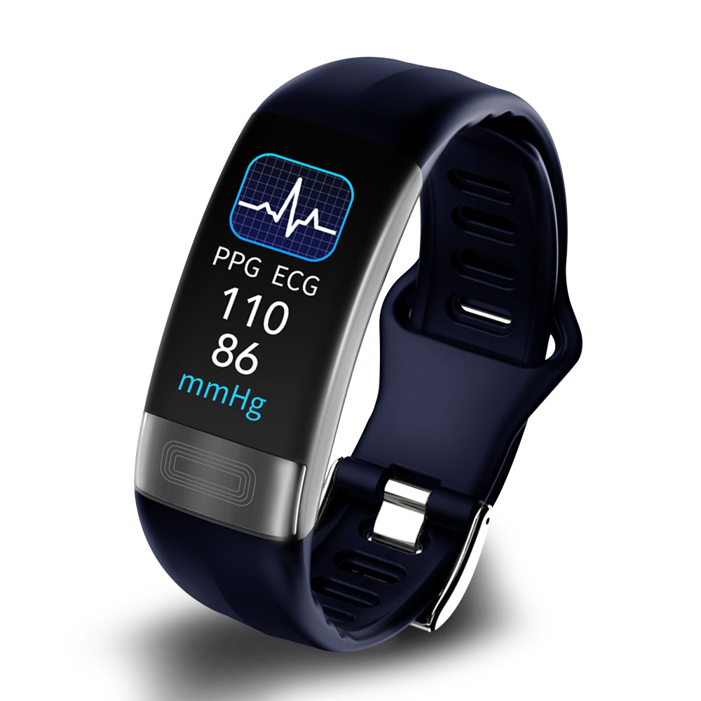 P11 Plus Health-Tracker | Professionele ECG- en Bloeddrukmeting | HRV-analyse met Lorenz-grafiek | SpO2- en Slaapmeting | Waterdicht IP67 | Cyclusmonitoring