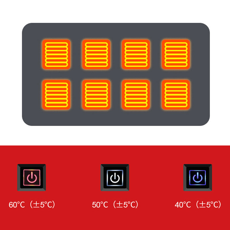USB-verwarmde omslagdoek van fleece met drie standen