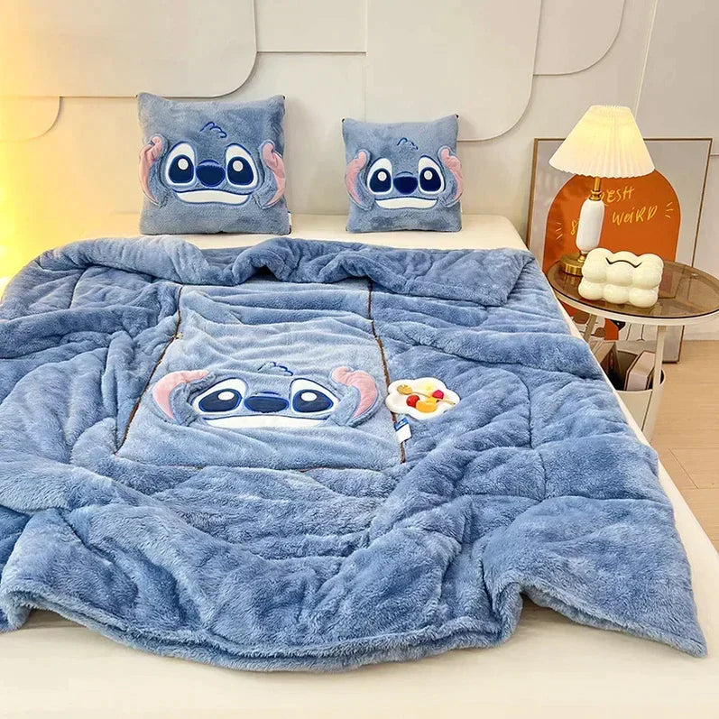 Zachte en Knuffelige Deken- en Kussenset - Voor Warmte en Comfort