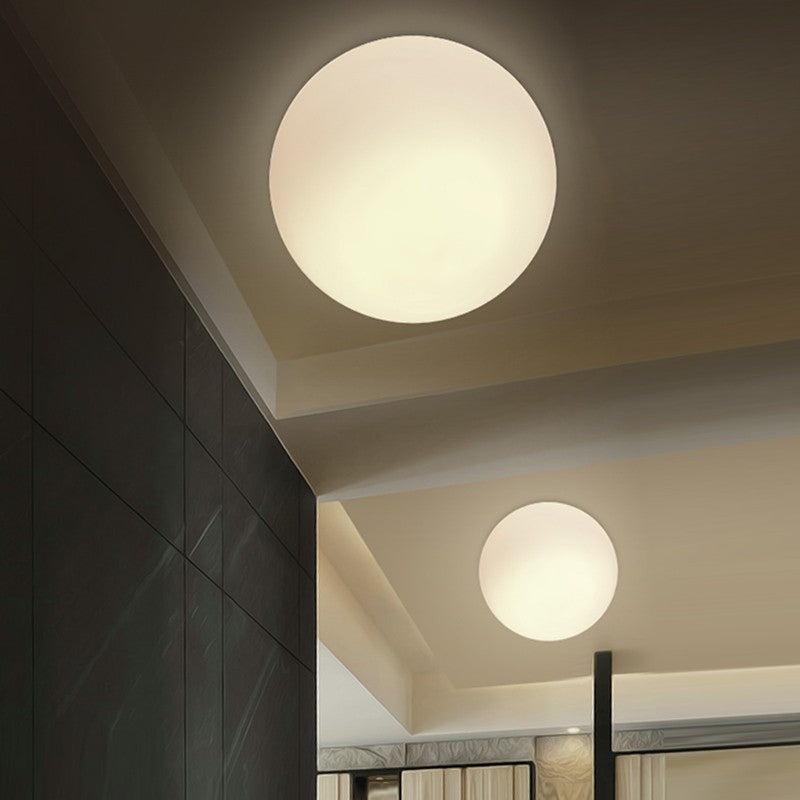 Eigentijdse bubbel-plafondlamp, ronde opbouwuitvoering