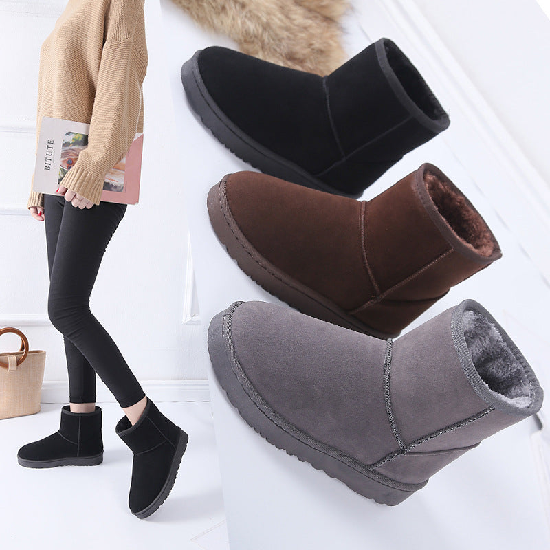 Snowboots voor dames met nepbont en antislip rubberzool