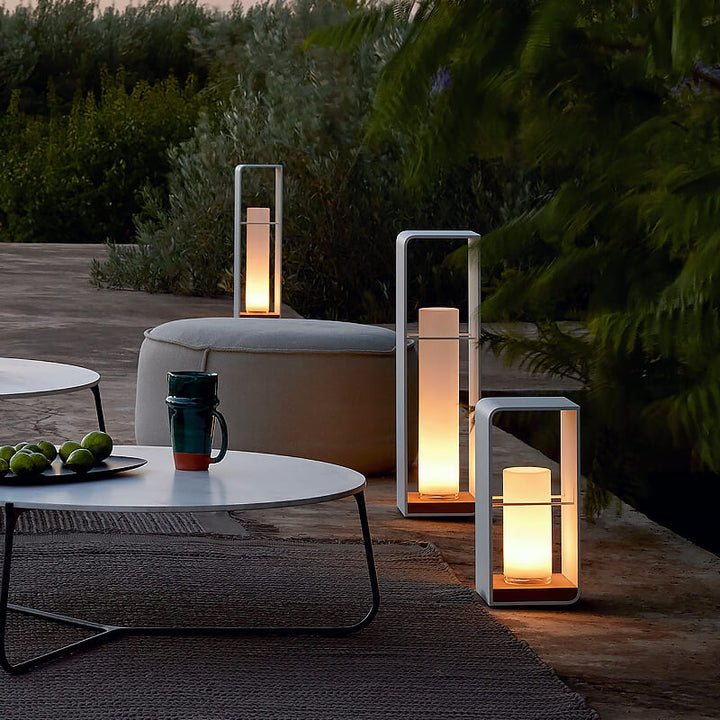 Vierkante LED-buitenlamp, moderne tuin- en terrasverlichting