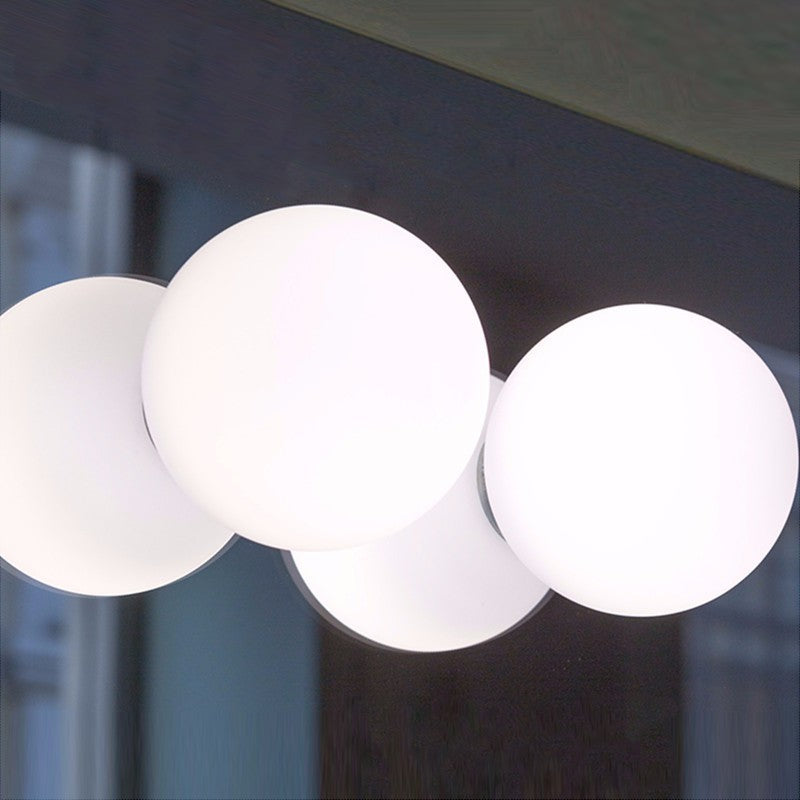 Eigentijdse bubbel-plafondlamp, ronde opbouwuitvoering