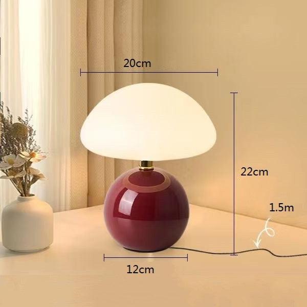 GlowMushroom - Design Tafellamp in Keramiek met 3 Kleurinstellingen