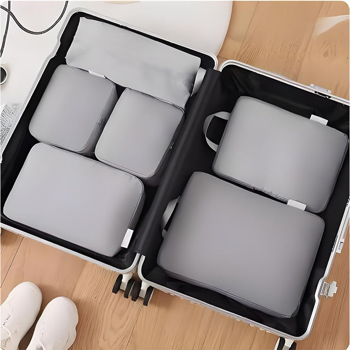 Set compressie-pakkubussen voor op reis – 6 organizertassen