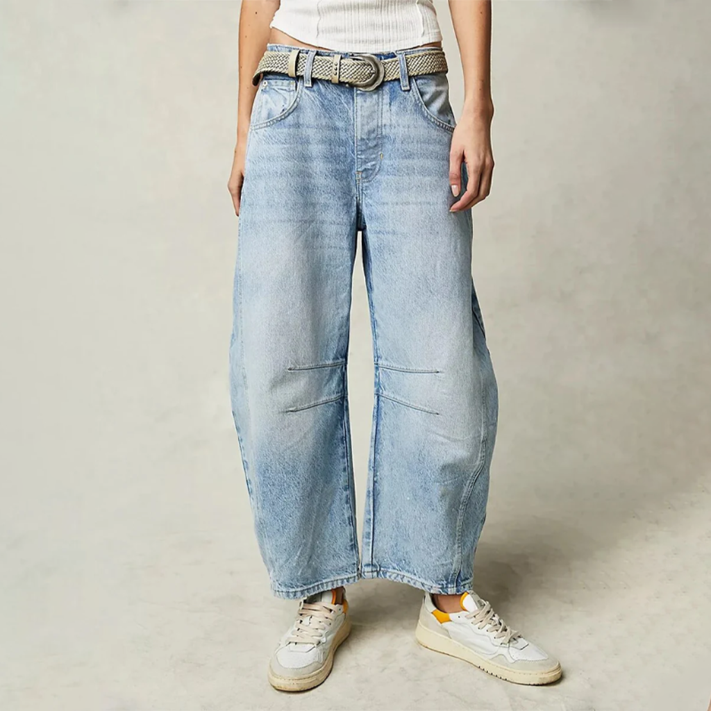 Comfortabele Wijde Broek Voor Dames Met Relaxte Pasvorm — afbeelding 8
