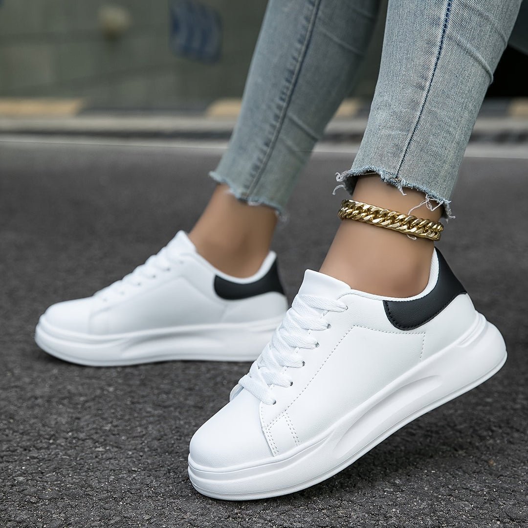 Lederen sneakers dames wit - Licht en comfortabel