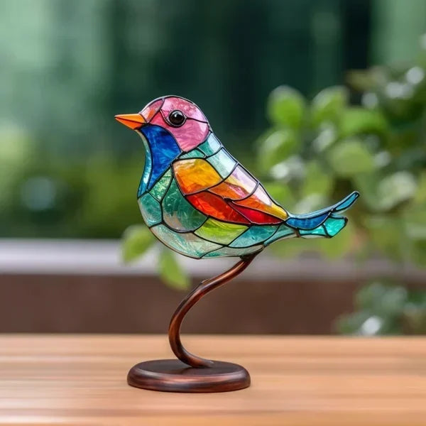 GlassElegance - Handgemaakte Gekleurde Glazen Vogels Voor Een Stijlvol Interieur