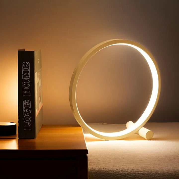 LumoLite - Minimalistische LED Tafellamp Met Dimbaar Rond Design
