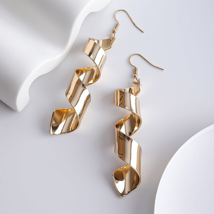 Smooth Irregular Thread Earrings For Women