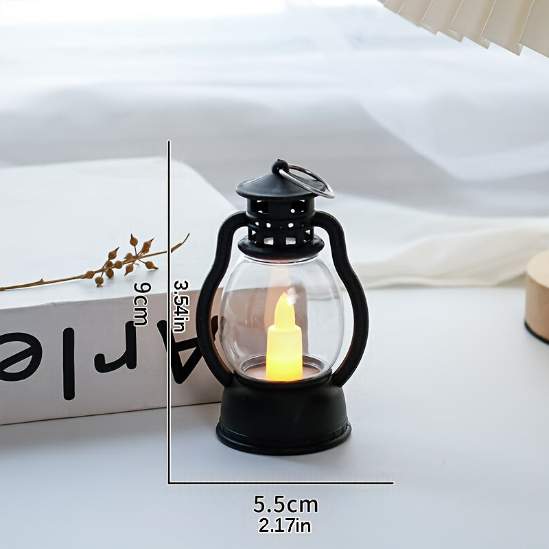 GlowLoom - Vintage LED Lantaarn op Batterijen voor Sfeervolle Decoratie