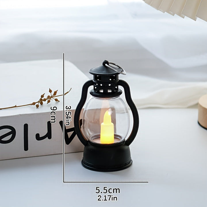 GlowLoom - Vintage LED Lantaarn op Batterijen voor Sfeervolle Decoratie