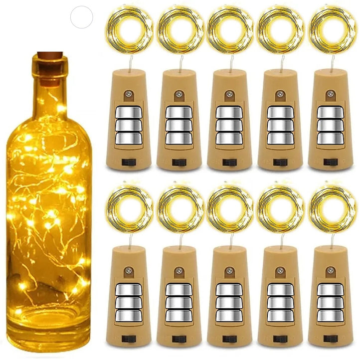 MagicLights - LED Fles Kurk Sfeerlampjes Voor Warme Sfeerdecoratie