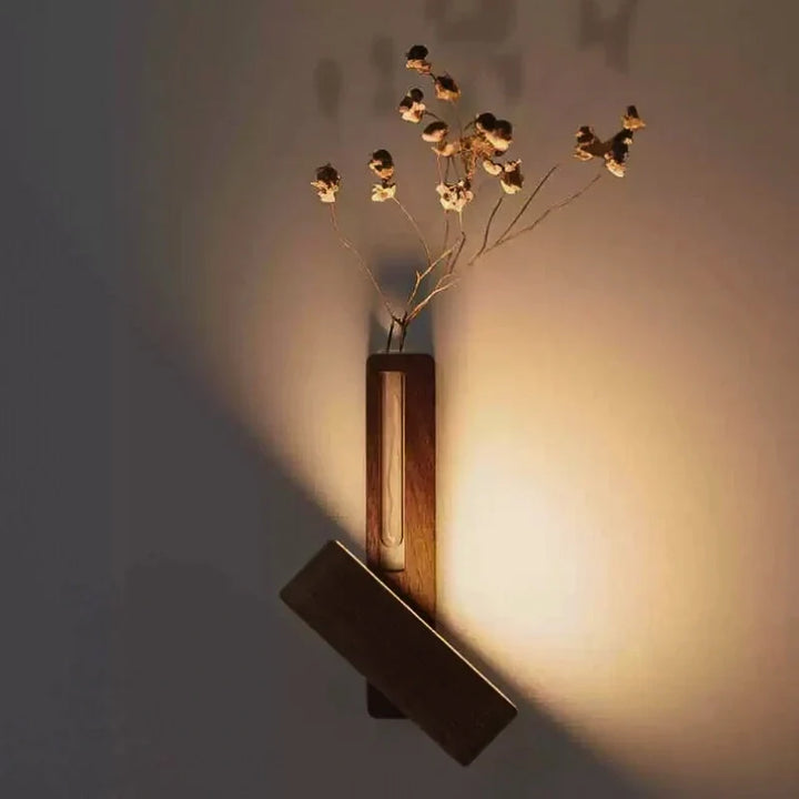 Wandlampen met ingebouwde vaas en instelbare gloed