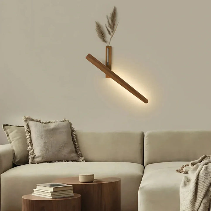 Wandlampen met ingebouwde vaas en instelbare gloed