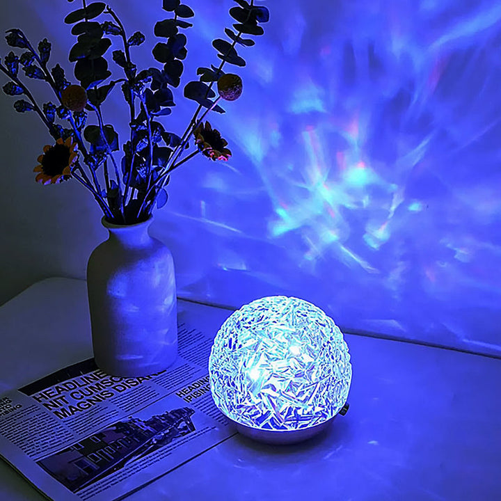 Relax Lamp Met Kleurige Ozeangolven Voor Rust En Sfeer