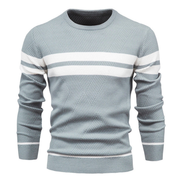 Casual Gestreepte Trui Voor Mannen Met Regular Fit — afbeelding 3