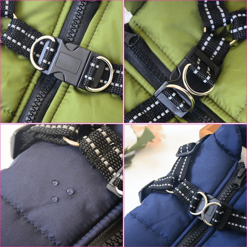 PupGuard - Winterjas voor honden met tuigje