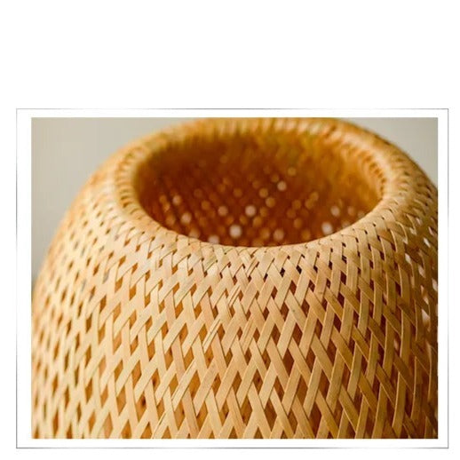 LumiBamboo - Handgemaakte Vintage Bamboe Tafellamp voor Natuurlijke Sfeer