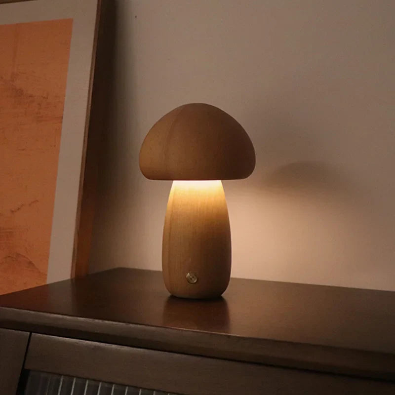 GlowShroom - Sfeervolle LED Tafellamp met Touchbediening en USB-oplaadbaar
