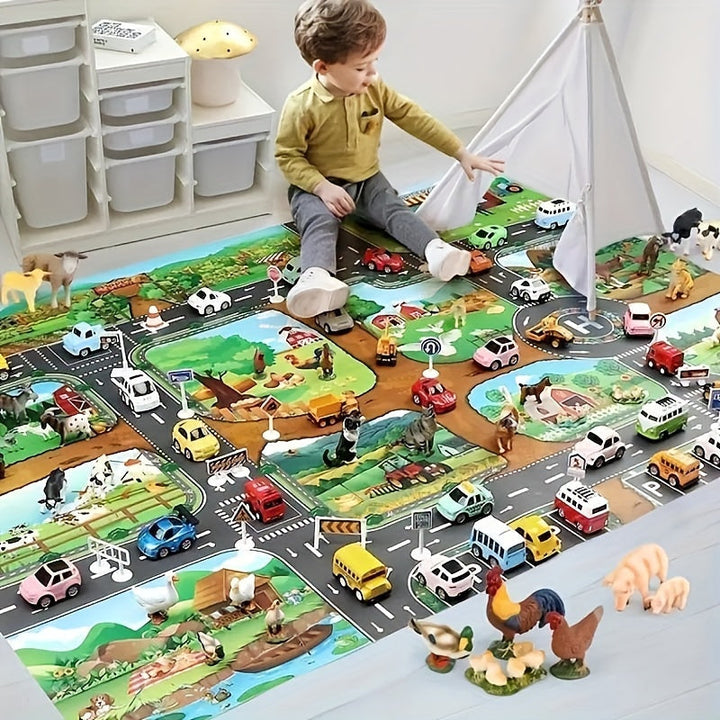 Kinder Speelkleed met Boerderij- en Verkeersthema - DuoPlay