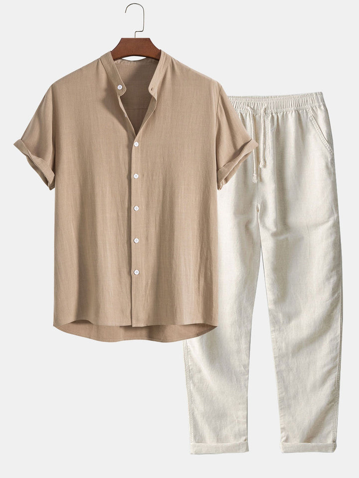 Linnen set met overhemd en broek - Antonio